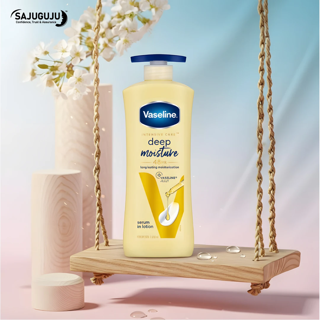 Vaseline Deep Moisture Body Lotion: 48HR  Long-Lasting Hydration with Vaseline Jelly &  Serum in Lotion Formula!